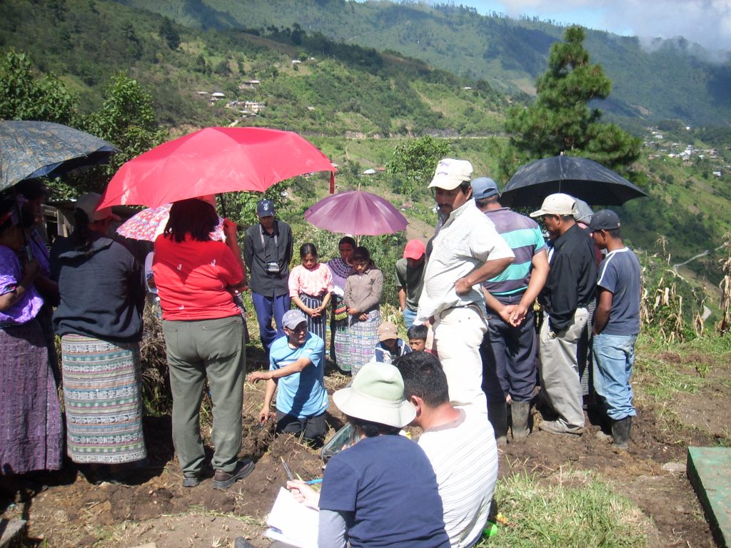 Exhumación realizad en Barillas, Huehuetenango