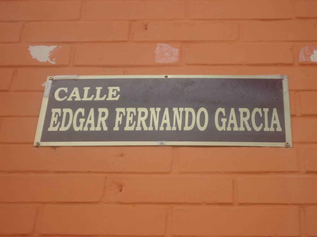 Nombramiento de calle Edgar Fernando García en memoria del sindicalista desaparecido